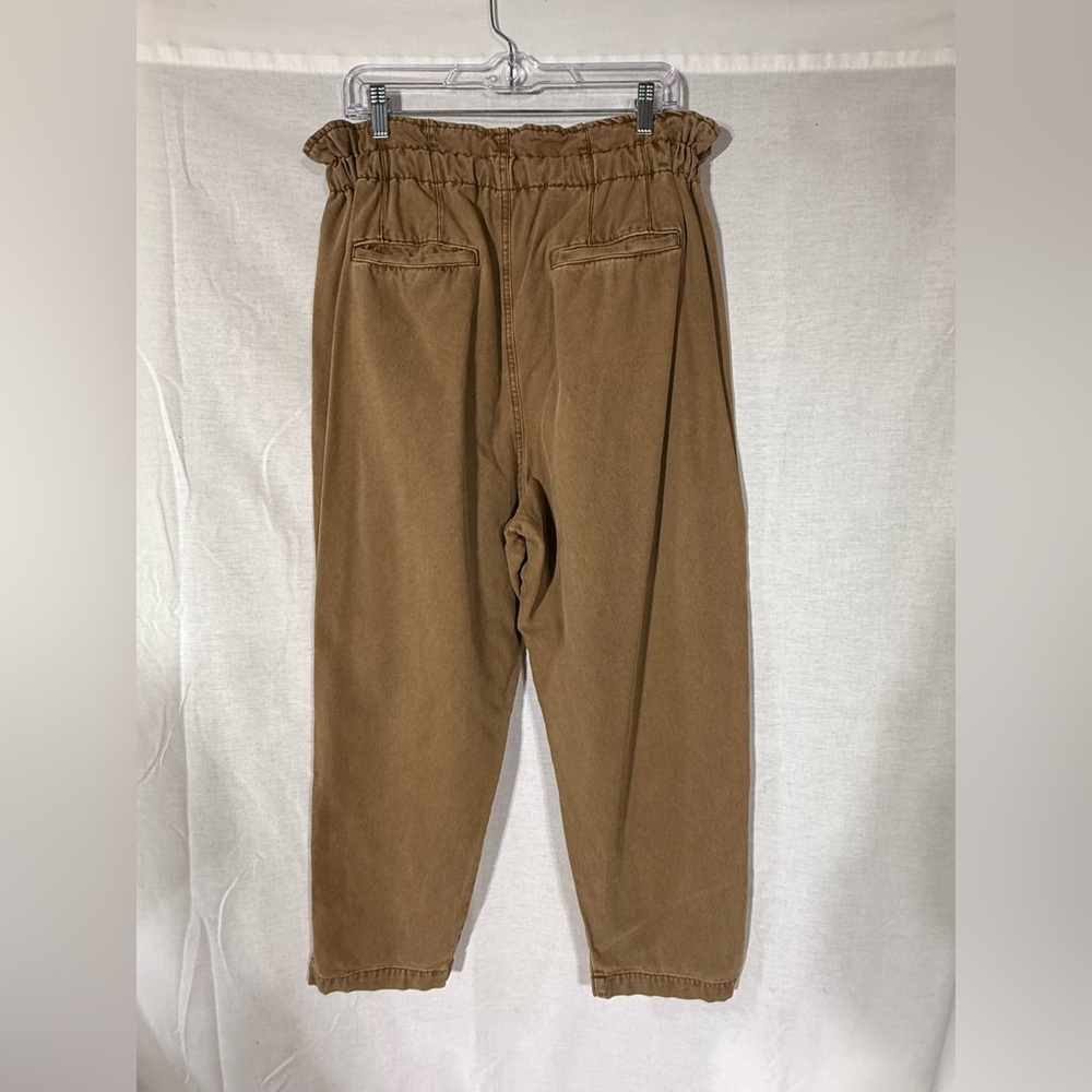 Free People Brown Paperbag Waist Jogger Pants - Picture 7 of 14